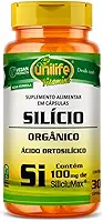 Silício Orgânico Ácido Ortosilícico 100mg Selo Siliciumax 30 Cápsulas Vegano Unilife