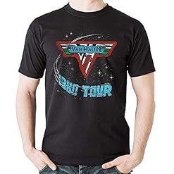 Van Halen 1980 Tour T-Shirt Officiel Noir - Les Beatles, Paul McCartney, John Lennon, RIngo Starr, George Harrison