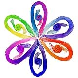 Lolakee Dance Scarves for Kids Play Gradient Color Juggling Scarves for Babies Toddlers Children Mov