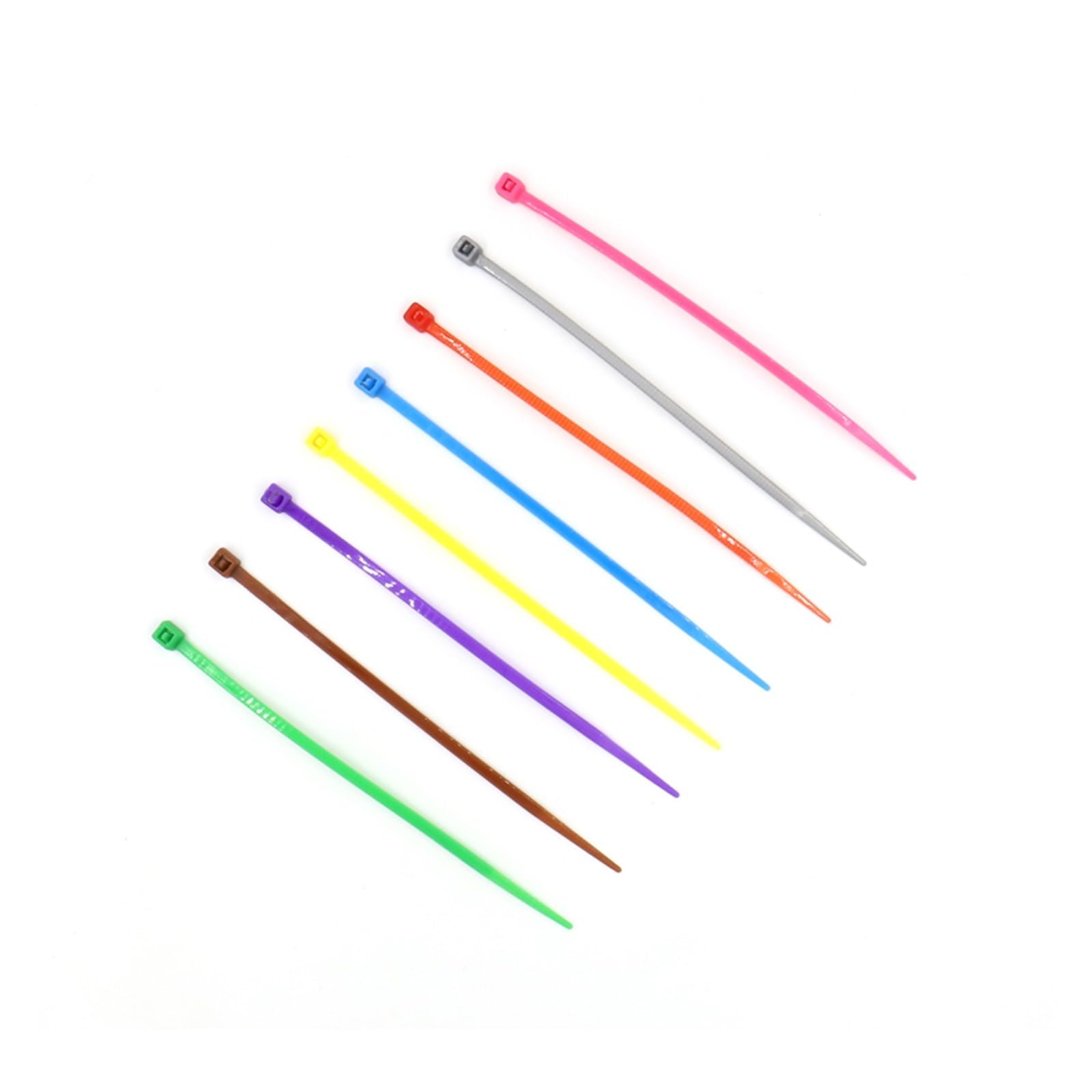 Surtido de bridas para cables,Bridas para cables, 50 UNIDS 9 Colores Autoblocante Plástico Nylon Amarre Cable Sujeción SOWQWE(Green,3x150mm)