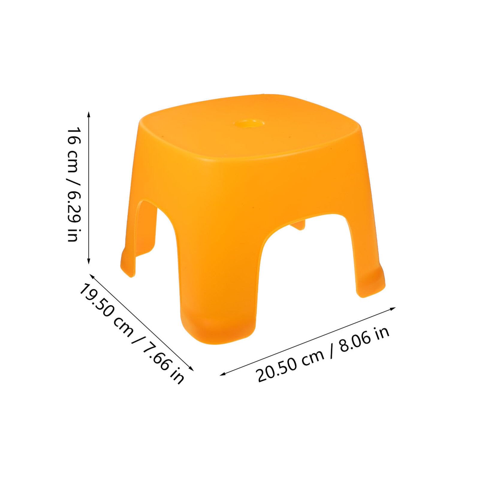 Alipis Toilet Potty Stool Plastic Portable Squatting Poop Foot Stool Bathroom Non-Slip Assistance Step Stool Anti-Skid Chair Stool for Toilet Potty Training Yellow