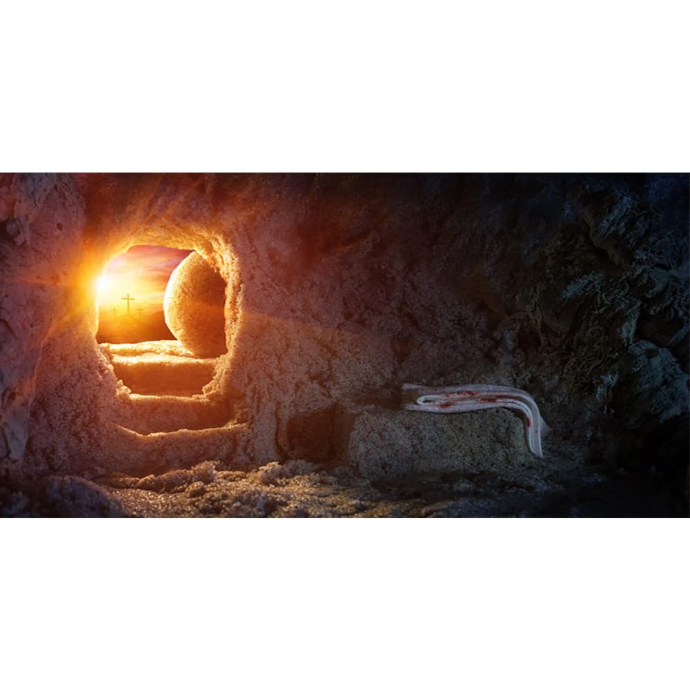Religious Photo Background Empty Tomb Photography Backdrop 20x10ft - Jesus  Christ Easter Resurrection Background Hunting Snake Protection, image size:1000x1000