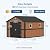 Canovire 10x12FT Outdoor Storage Shed, Metal Garden Shed with Lockable Doors and Windows, Large Tool Shed for Backyard, Patio and Lawn