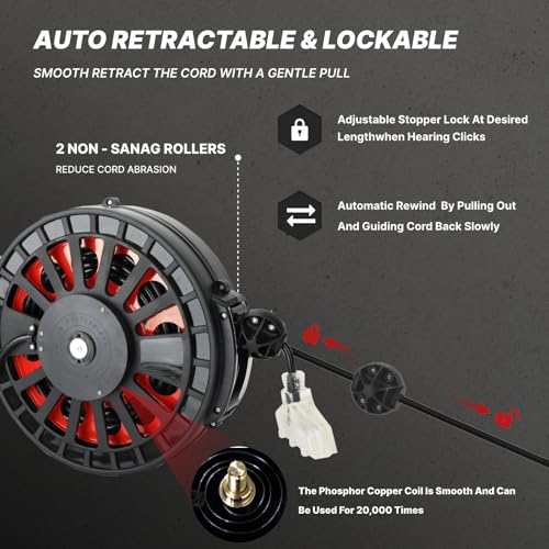 Txecpro 12 Gauge Retractable Extension Cord Reel thumb #2