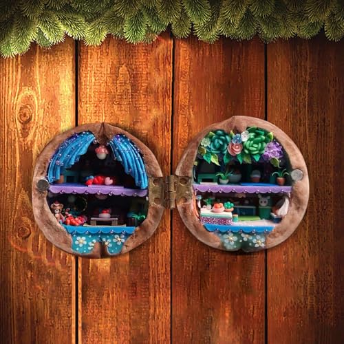 Kit de rincón de libros con luces LED, kit de casa de muñecas en miniatura, rompecabezas de madera 3D, sujetalibros, estante de libros, decoración de regalo