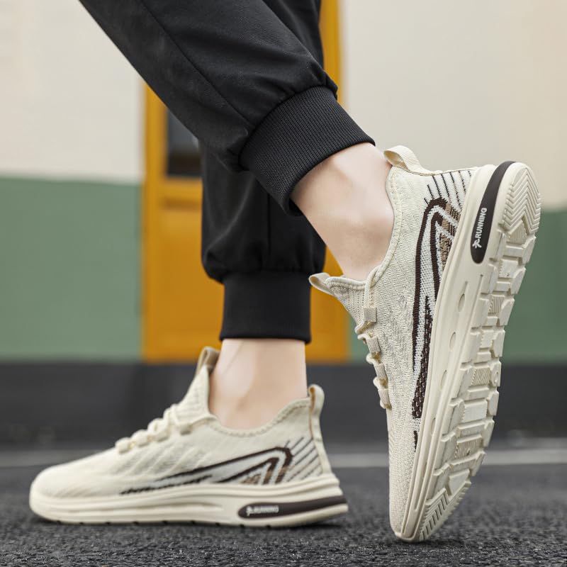 Men's Road-Running-Shoes Walking Fashion Athletic Sneakers Working Gym Comfortable Breathable Mesh Soft Sole Shoes4