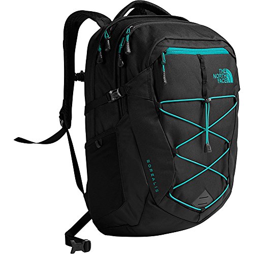 The North Face Unisex Classic Borealis Backpack Student School Bag Black Heather Fanfare green