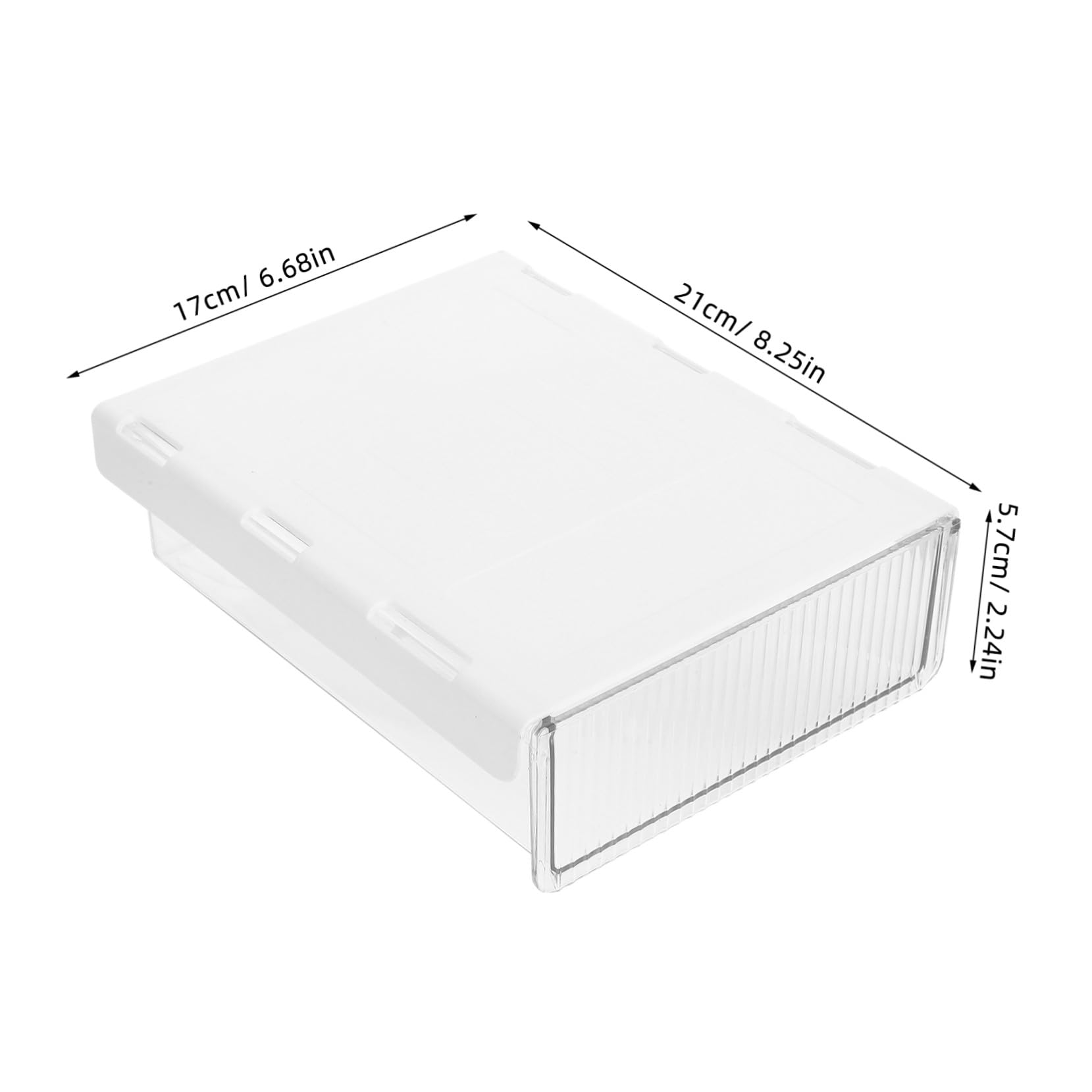 2 Cajas De Almacenamiento Debajo De La Mesa Cajón Debajo Del Escritorio Cajón Colgante Organizador Bajo Encimera Para Transparente