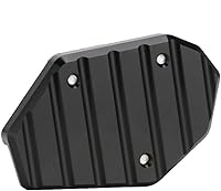 Vista 2 de Soporte de pie para motocicleta, ampliador lateral, soporte de extensión compatible con Yamaha MT03 MT-03 2014-2019 (negro)