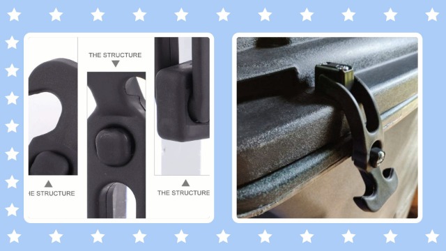 2PCS T-Handle Hasp Elastic Rubber Flexible Draw Latch Buckle With Screws Kit Repair Parts For RV Tool Box Cooler
