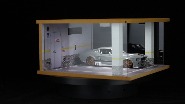 Amazon.com: 1/24 Scale Die-cast Car Garage Display Case with Clear
