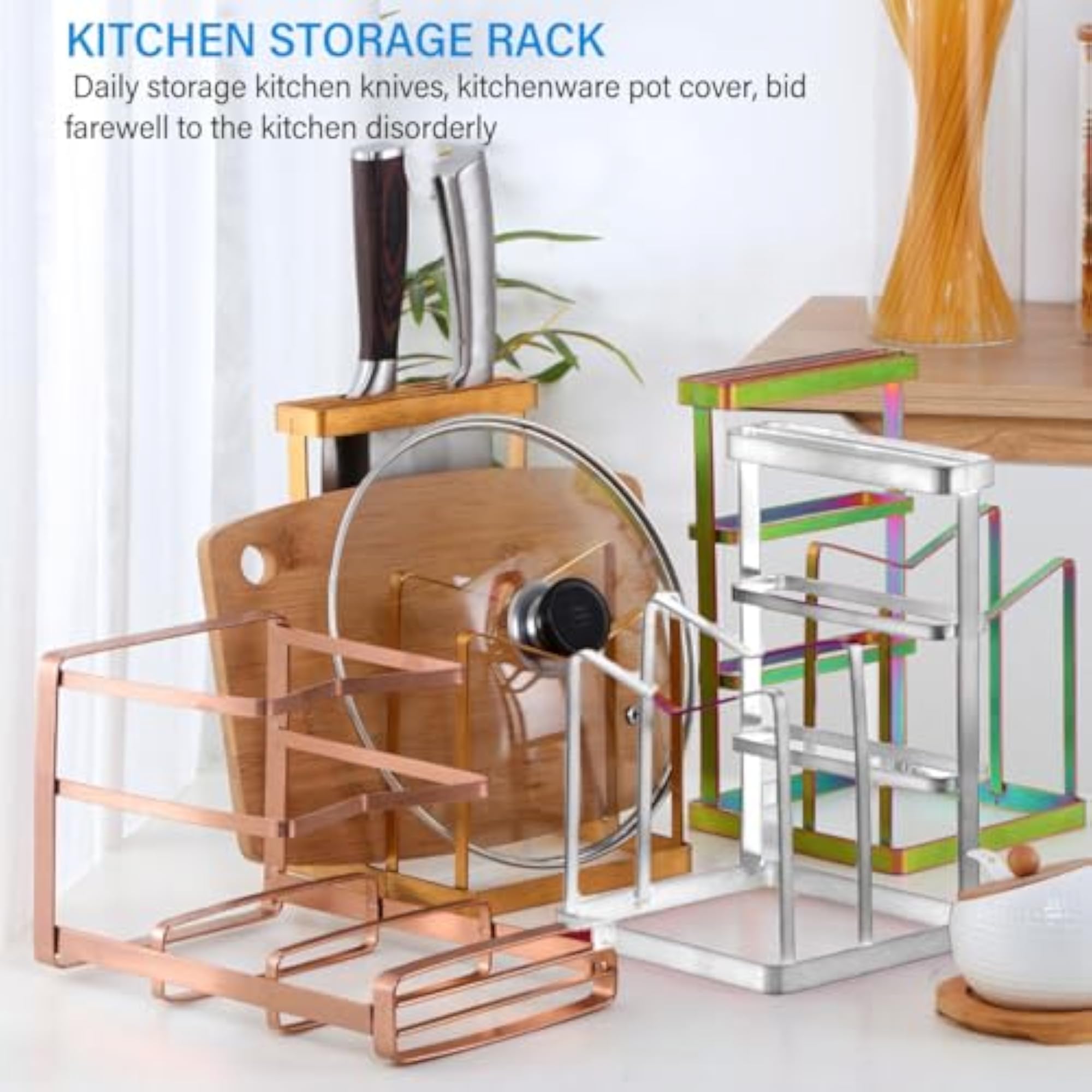 Cutting Board Organizer Rack Stand Holder