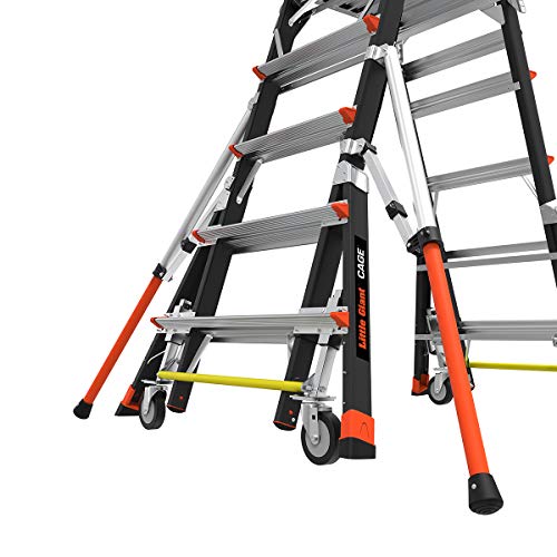 Little Giant Ladders, Adjustable Safety Cage, 5-9 foot, Safety Cage, Fiberglass, Type 1AA, 375 lbs weight rating, (18509-240)