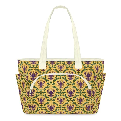 Sac fourre-tout pour femme léger grand sac zippé de travail voyage sport