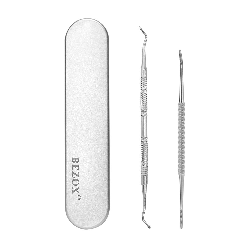 BEZOX Ingrown Toenail Tools - Toenail Lifter and Toenail File Set, Podiatrist Preferred Ingrown Toenails Treatment Tools - Surgical Grade Stainless Steel, W/Tin Storage Box : Beauty & Personal Care