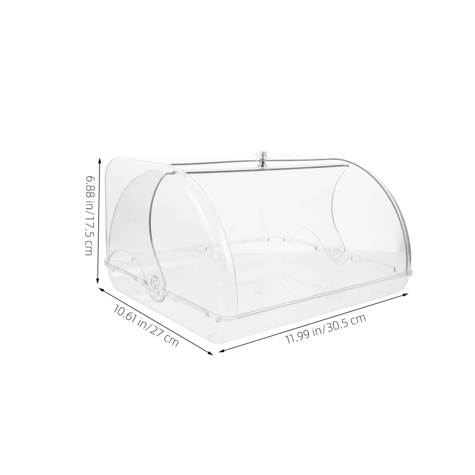 Cabilock Contenedor para Pan de Plástico Tapa Enrollable, Duradero y Práctico para Almacenar Pan y Muffins Encimera Cocina