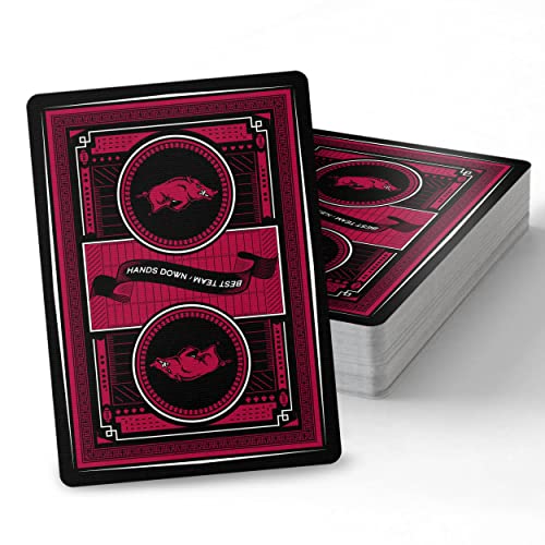 Image of YouTheFan NCAA Officially-Licensed Playing Cards - Original Artwork on All face Cards and Jokers - Team's Official Colors - Quality Linen Texture - Designed in The USA