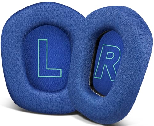 Image of SOULWIT Mesh Fabric Professional Earpads Replacement for Logitech G733 G535 G335 Lightspeed Wireless Gaming Headset, Ear Pads Cushions with Comfort Noise Isolation Foam - Blue