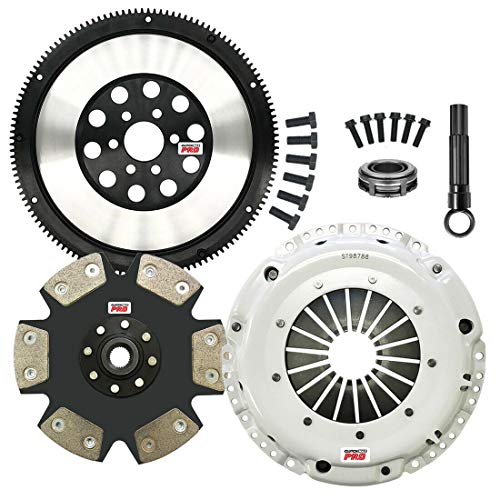ClutchMaxPRO Performance Stage 4 Clutch Kit with Chromoly Flywheel Compatible with 98-03 Audi A3 1.8T, 00-06 TT 1.8T, 98-05 VW Beetle, 99-06 Golf, GTI, 99-05 Jetta 1.8T 1.9 TDI (CP17072HDDLSF-ST4)
