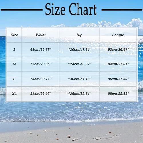 Women's Midi Skirt Summer Boho Elastic High Waist A-Line Flowy Swing Casual Beach Tiered Skirt Dress with Pockets2