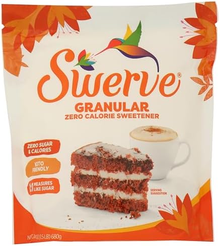 Swerve Ultimate Sugar Replacement Sweetener, Granular Sugar Substitute, Zero Calorie, Keto Friendly, Zero Sugar, Non-Glycemic, Gluten Free, 24 ounces