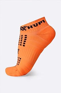 Meia HUPI Running Pro Cano Curto Laranja 1 Par, Cor: Laranja Neon, Tamanho Único 36-42