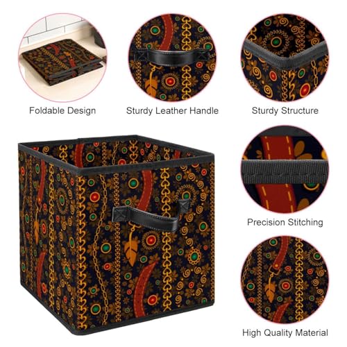 Cube de rangement pour placard解决乱放问题 boîte pliable tissu dorée