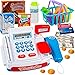 alles-meine.de GmbH 22 TLG. XL Set - elektronische Spielzeugkasse _ Scanner & Licht & Sound Funktion _ + Zubehör - Spielgeld - für Kaufmannsladen / Kaufladen - Bezahlterminal ele..