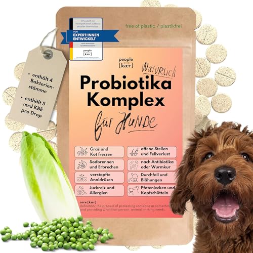People who Kaer Probiotika Hund – 4-Stämme Komplex zum Darmflora Aufbau & Darmsanierung – Synbiotikum Drops bei Verdauungsstörungen & Allergien – Unterstützt Immunsystem & Verdauung (60 Stück)