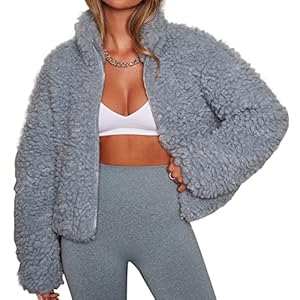 Dames Zachte Teddy Fleece Hooded Jumper Hoodie Jas Jas Jas Mode Lange Mouwen Rits Up Jas Winter Dikke Warm Open Voorkant…