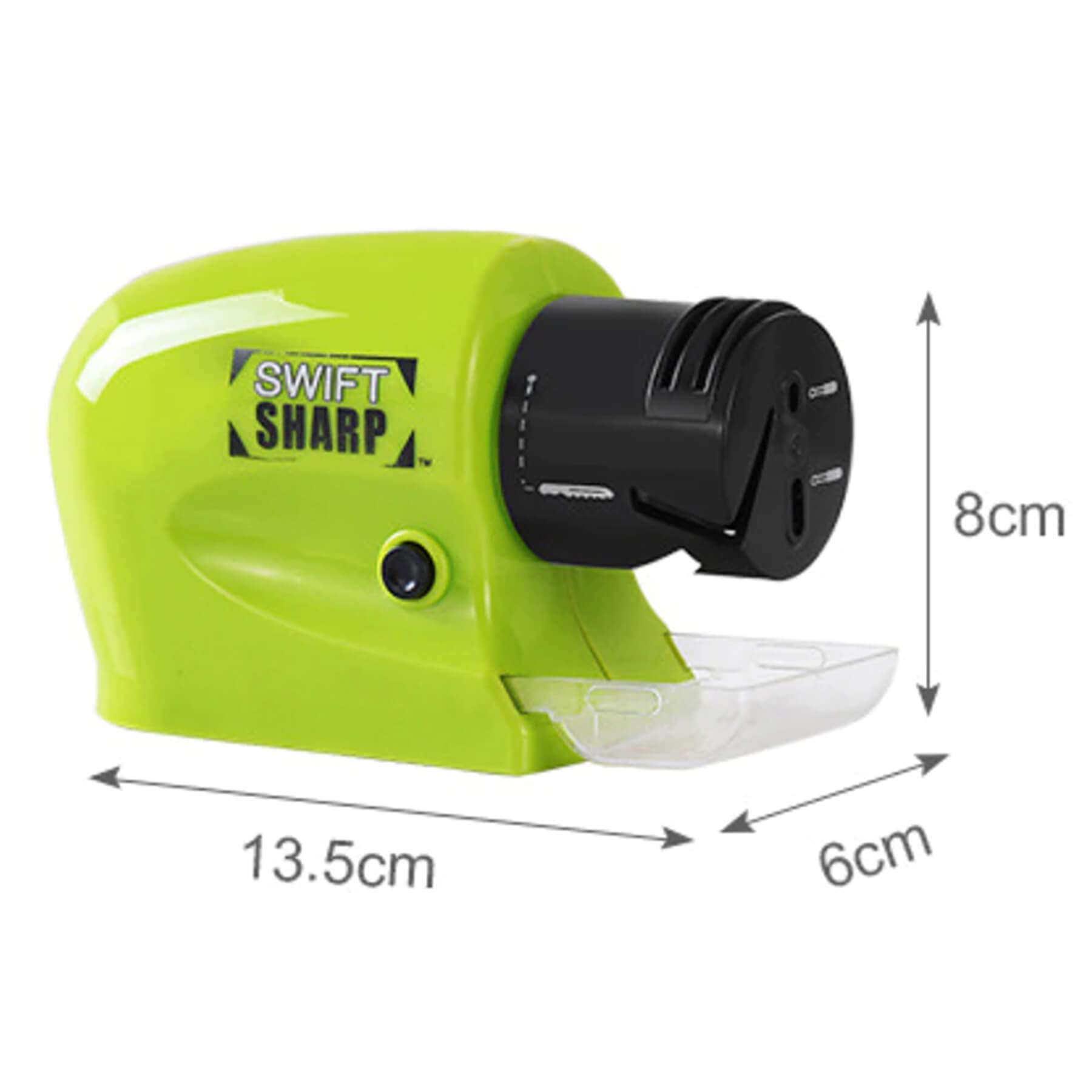 Retoo Affilacoltelli elettrico per coltelli e forbici, Affilatura Grossa, Coltelli affilati, Piccolo e Compatto, 4 batterie AA, Ergonomico per riparare e ripristinare le lame