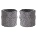 Suddora Wrist Sweatbands Also Available in Neon Colors - Athletic Cotton Terry Cloth Wristbands for Sports (Pair) (Gray)