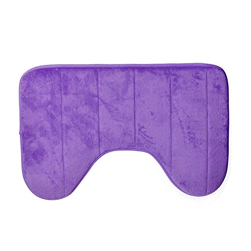Valink 60 X 40cm en Forme U Toilette Bain Tapis Anti Dérapant Coussinet Tapis Absorbant Eau...