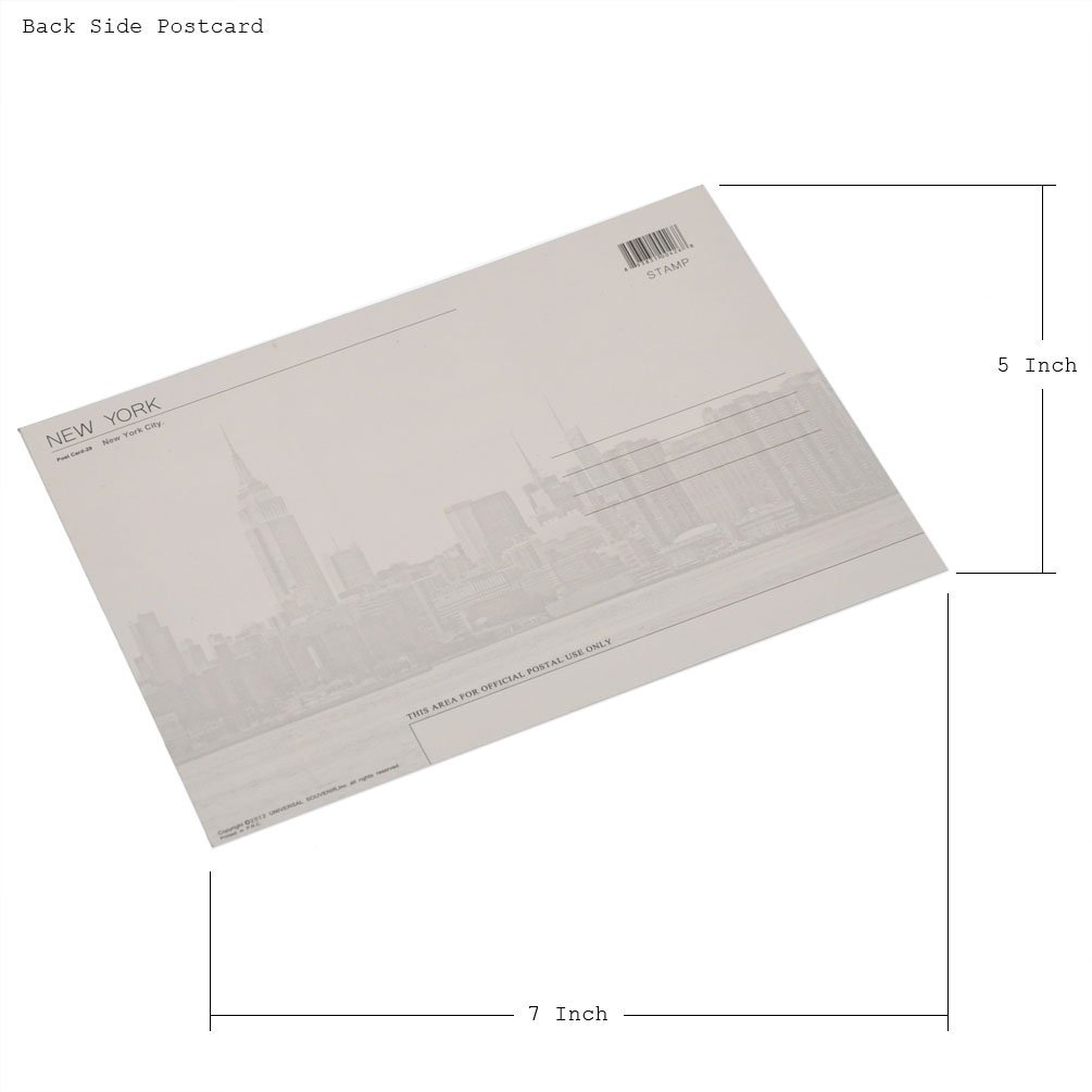 Amazon | NYC New York コレクターフォトポストカード 5インチ x 7