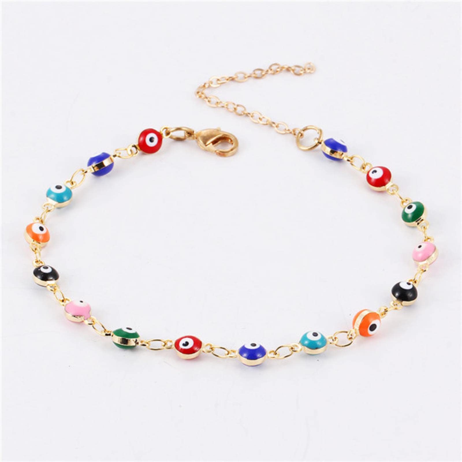 PUYYDS Bohemian Colorful Turkish Eyes BraceletBangle Beads charms Party boucled oreille Bracelet For Women Gift