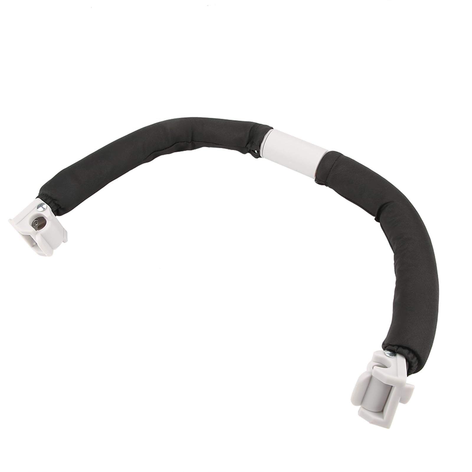 Arceaux de sécurité Barre de protection pour poussettes Pare-chocs Poignée de Poussette Guidon Réglable - 16 mm de diamètre tube rond (Noir)