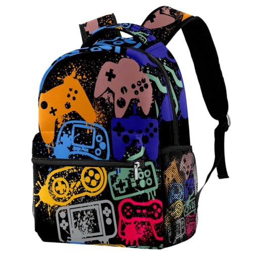 Sac d'école motif console de jeu cadeau idéal ado fille garçon
