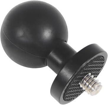 1" 25mm Ball Head Adapter 1/4 Screw Bracket for Connecting Motorcycle Action Camera Mount