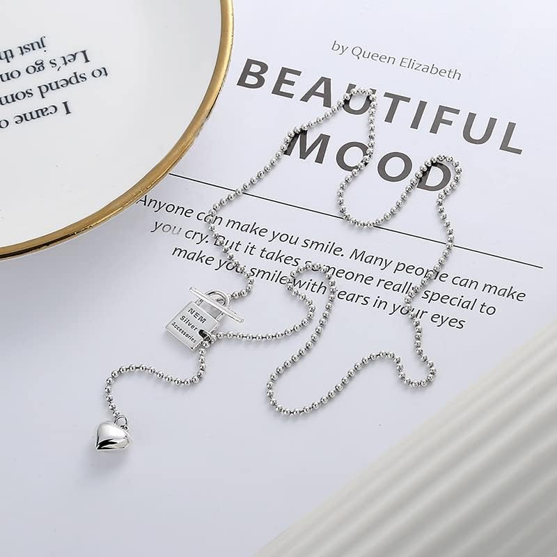 NONNYL S925 Necklace Gift for Women Wife, Womens Pendant Jewelry Wedding Anniversary, Sterling Silver Girlfriend Birthday Gifts for Her, Pendants Necklaces for Christmas Mom Gifts