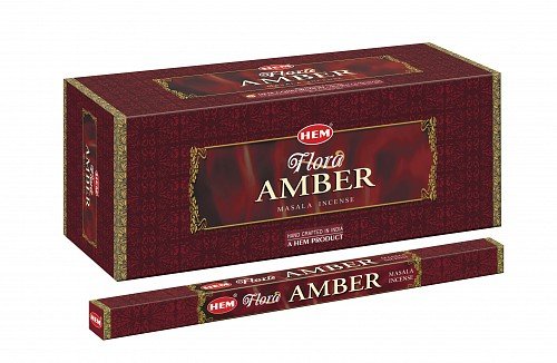 HEM Flora Amber Masala Incense (25 Packs)