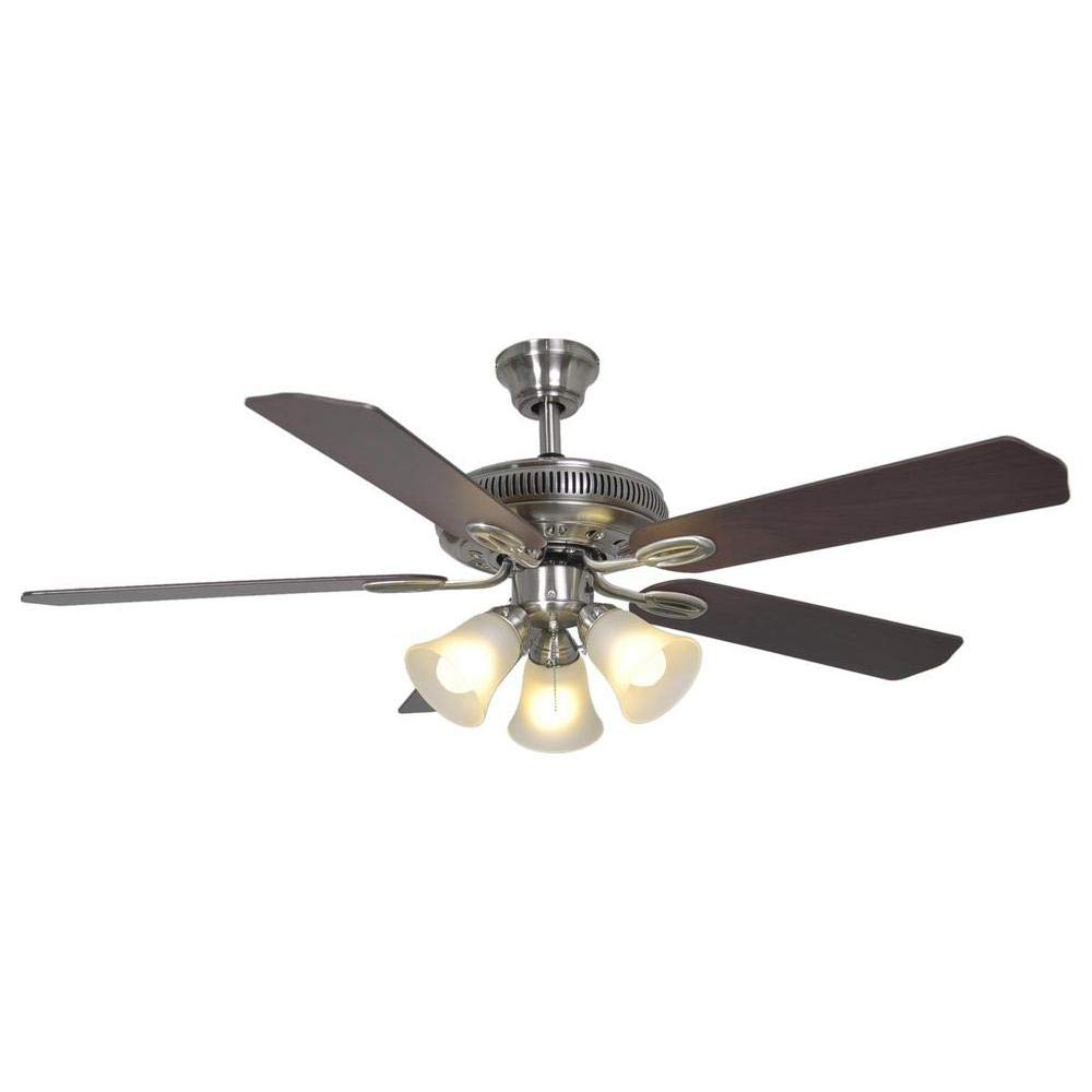 Hampton Bay Glendale 52 in. Brushed Nickel Ceiling Fan - AG524-BN