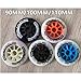 JCCHT PU Rubber Inline Skate Wheels 90mm 100mm 110mm Replacement Speed Skating Inline Wheel Hardness 85A 8-Pack,White Black,110mm