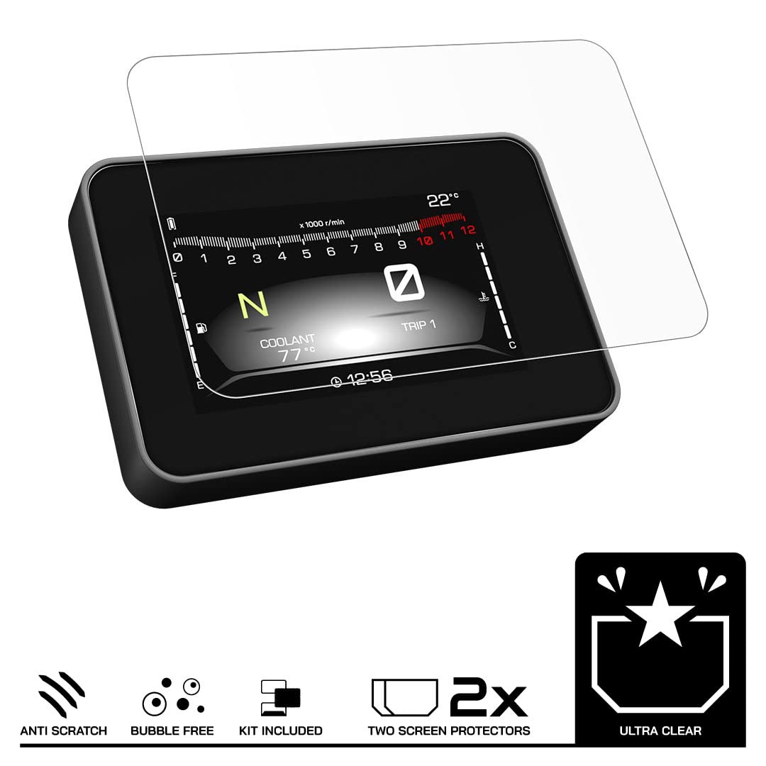 Proteggi Schermo Anti-Riflesso Per Yamaha TRACER 700 (2020-) - Kit 2 Pezzi, In PET, Resistente Ai Graffi - copertina