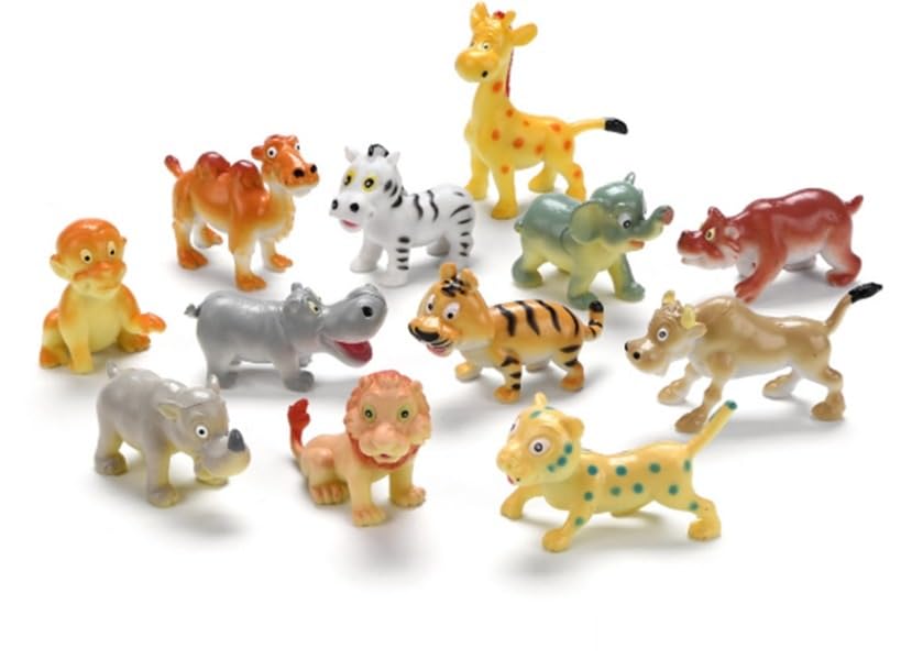Image of Small Kids Sea & Wild Animal Toys Sets for Fun, Educational, Spark Imagination and Learning (Multi Choice Sets) (Wild Animals) 12pcs