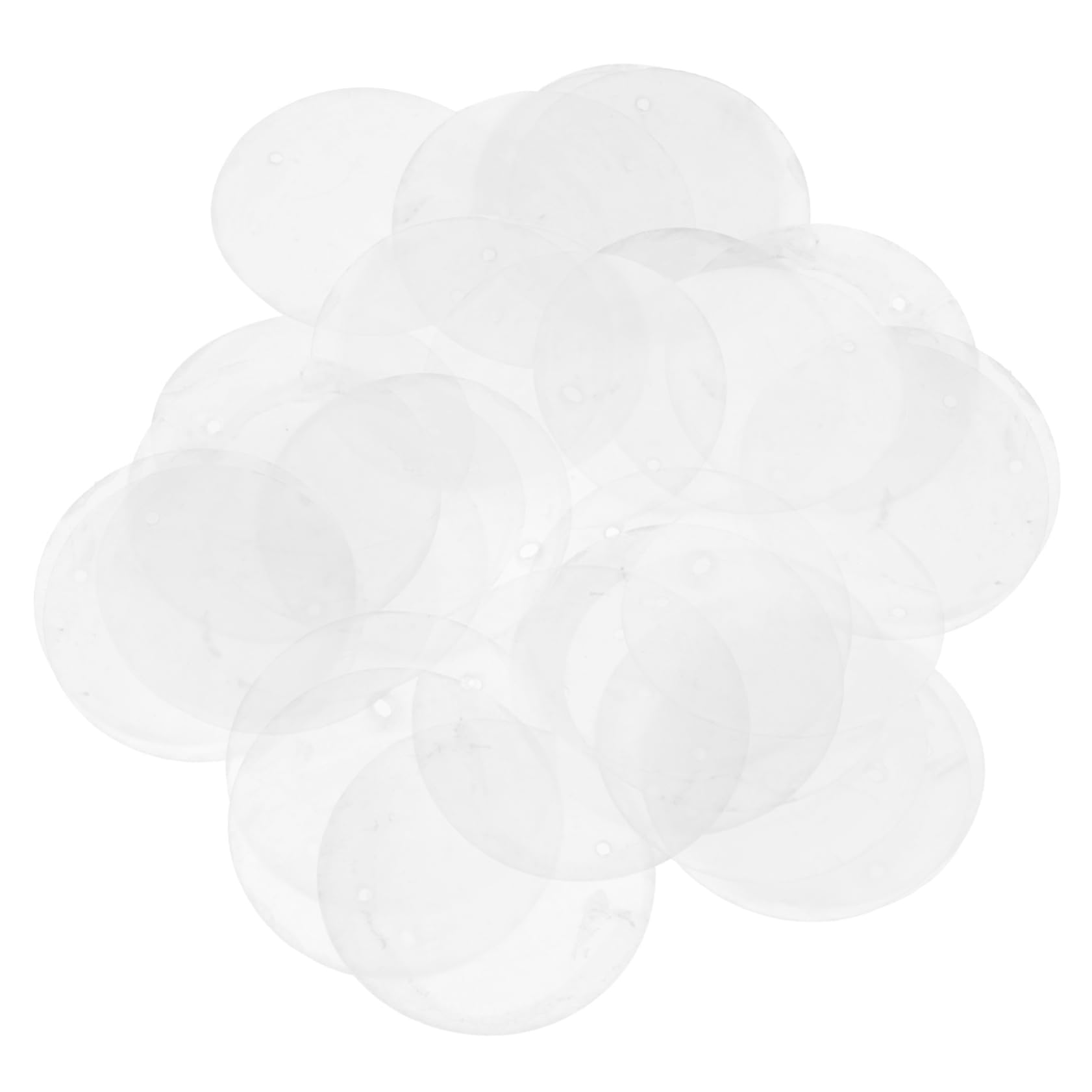 KONTONTY 100pcs Pieces Nature Capiz Shell Wind Chime Shells Dangle Earrings Wind Bell Shells Capiz Shell Decor Capiz Shell Ornaments Door Curtains Beading Supplies Diy Project Manual Props