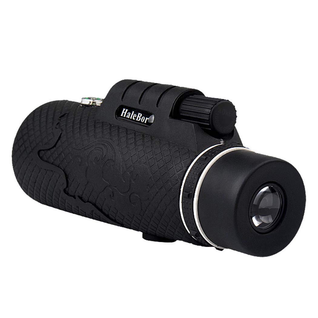 Télescope monoculaire, télescope monoculaire Zoom avec Adaptateur de téléphone trépied monoculaire pour l'observation des Oiseaux, la Chasse, Le Camping, la randonnée, Les Jumelles d'extérieur