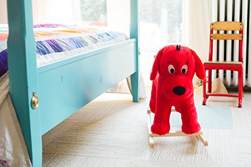 Animal Adventure | Real Wood Ride-On Plush Rocker | Clifford | Perfect for Ages 3+
