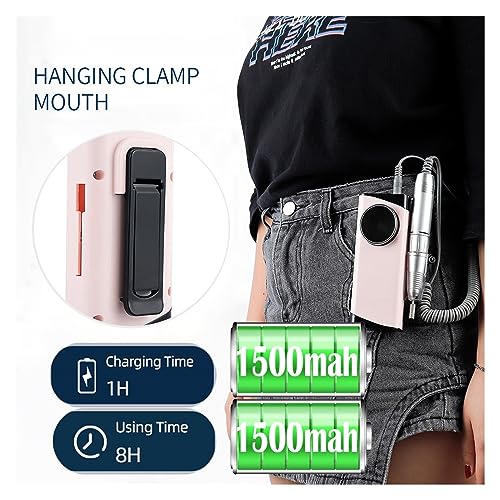 Nail-Grinding-Machine-30000RPM-Rechargeable-Nail-Drill-Manicure-Machine-Professional-Nail-Gel-Polishing-Remover-Cordless-Drill-Set-Nail-Art-Low-Voice-for-DIY-Home-or-Salon-Mani-Pedis
