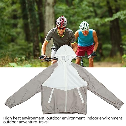Chaqueta con Aire Acondicionado Chrees Chaleco de Refrigeración Ajustable con Ventiladores 4