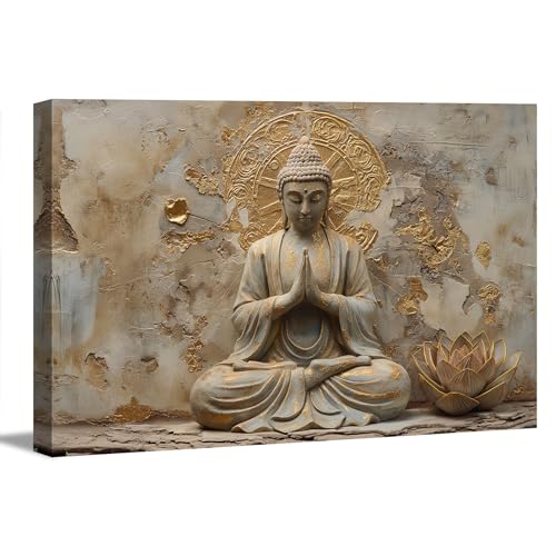 Visario cuadro lienzo Buddha 120x80 cm 5086